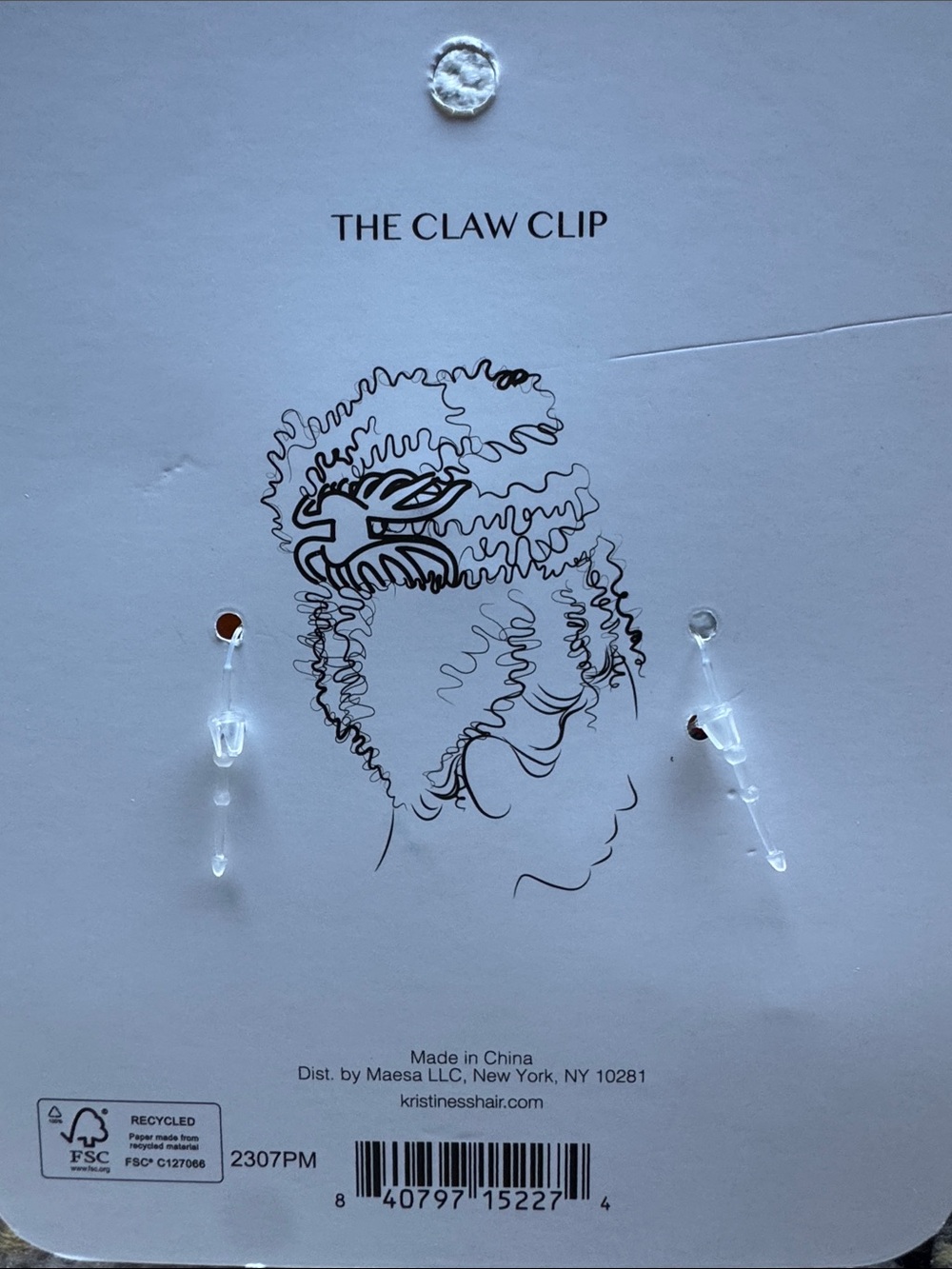 Kristin Ess Tortoiseshell Curved Hair Claw Clip NEW 🏷️ - Picture 4 of 5